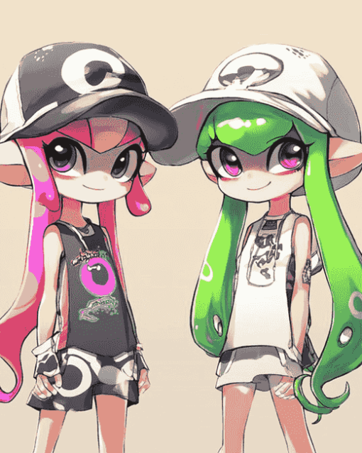 Squid Sisters Animation Diamond Painting