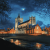 St Albans Cathedral Night Scene Diamond Painting