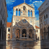 St Anastasia Cathedral in Zadar Diamond Painting