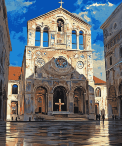 St Anastasia Cathedral in Zadar Diamond Painting