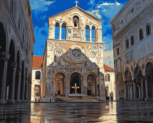 St Anastasia Cathedral in Zadar Diamond Painting