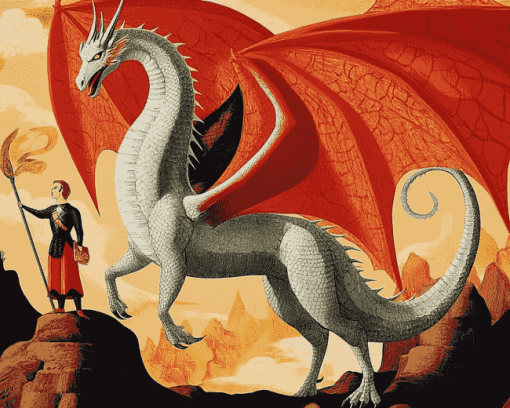 St George Dragon Fantasy Diamond Painting