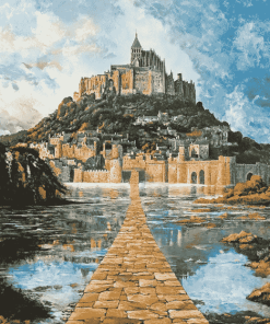 St Michaels Mount Mountain View Diamond Painting