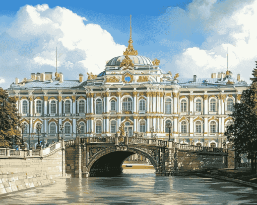 St Petersburg Palace Russia Diamond Painting