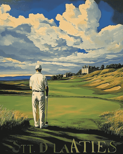 St. Andrews Golf Landscape Diamond Painting