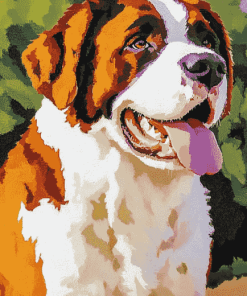 St. Bernard Puppy Diamond Painting