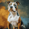 Staffordshire Bull Terrier Dog Art Diamond Painting