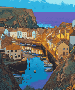 Staithes Sunset Views Diamond Painting