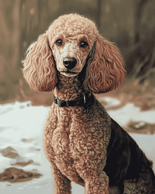 Standard Poodle Puppy Diamond Painting