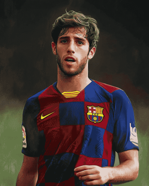 Star Footballer Sergi Roberto Diamond Painting