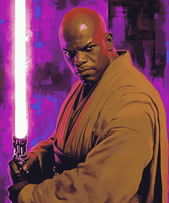 Star Wars Mace Windu Diamond Painting