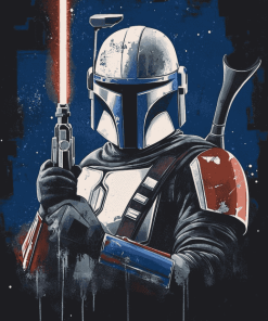 Star Wars Mandalorian Movie Diamond Painting