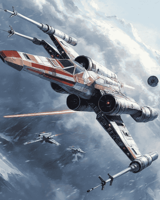 Star Wars X Wing Fighter Diamond Painting