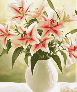 Stargazer Lily Blossoms Diamond Painting