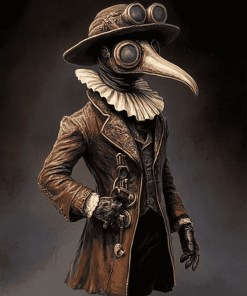 Steampunk Fantasy Plague Doctor Diamond Painting