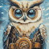 Steampunk Owl Art Diamond Painting