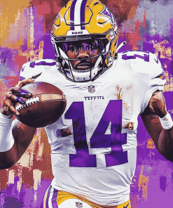 Stefon Diggs Football Diamond Painting