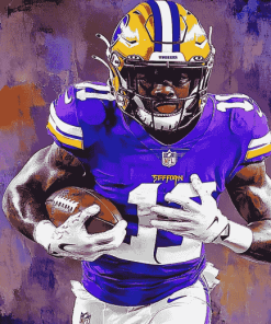 Stefon Diggs Football Diamond Painting