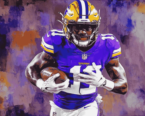 Stefon Diggs Football Diamond Painting