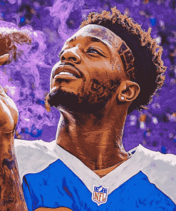 Stefon Diggs Sports Icon Diamond Painting