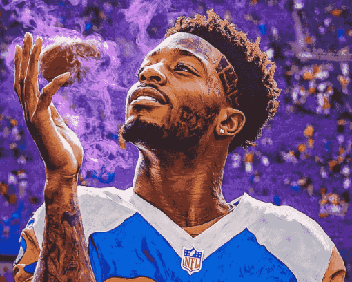 Stefon Diggs Sports Icon Diamond Painting