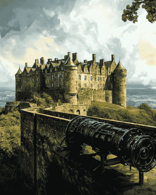 Stirling Castle in Scotland Diamond Painting