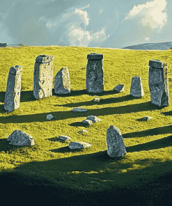 Stone Circle Landscape Diamond Painting