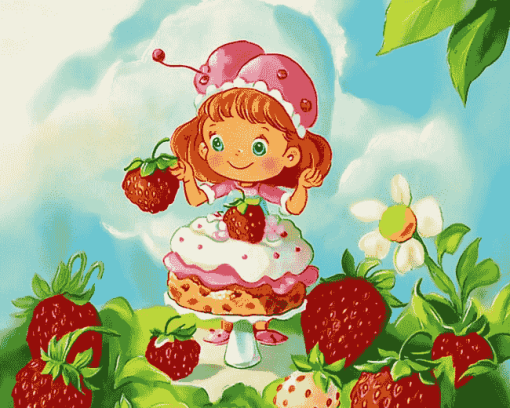 Strawberry Shortcake Classic Diamond Painting