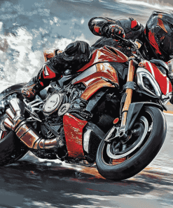 Streetfighter Motorcycle Engines Diamond Painting