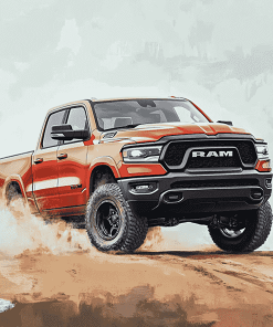 Stylish Dodge Ram Diamond Painting