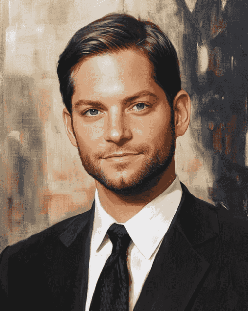 Stylish Tobey Maguire Celebrity Diamond Painting