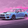 Subaru WRX Grey Turbo Diamond Painting