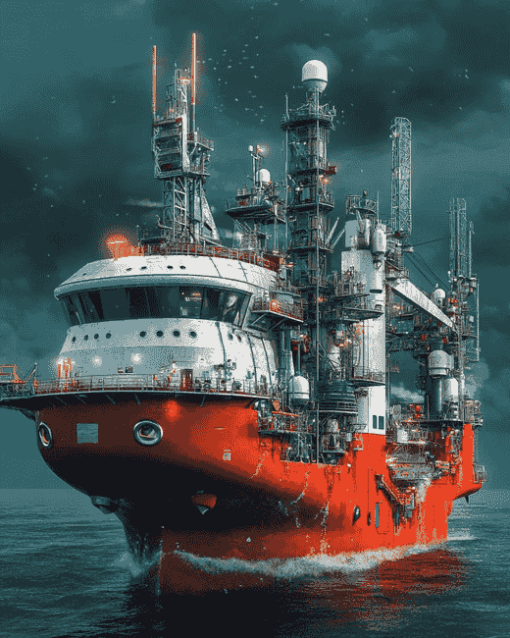 Subsea Engineering Ship Diamond Painting