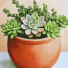 Succulent Plants Diamond Painting