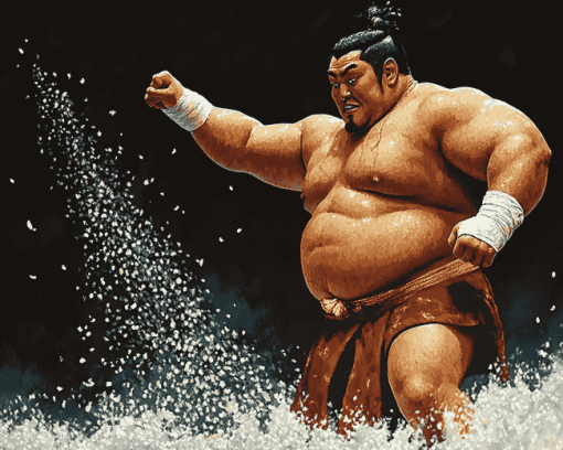 Sumo Warrior Sports Diamond Painting