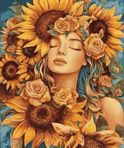 Sunflower Blossom Diamond Painting