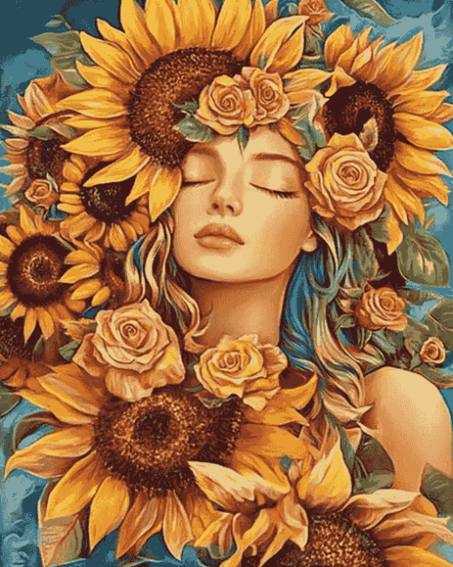 Sunflower Blossom Diamond Painting