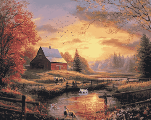 Sunrise Landscape Diamond Painting