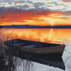 Sunset Over Lake Balaton Diamond Painting