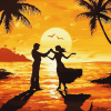 Sunset Romance Beach Diamond Painting