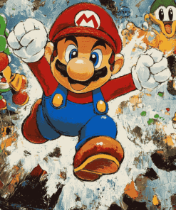 Super Mario Bros Adventure Diamond Painting