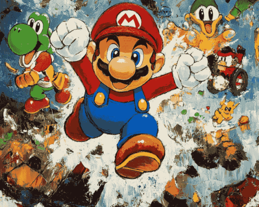 Super Mario Bros Adventure Diamond Painting