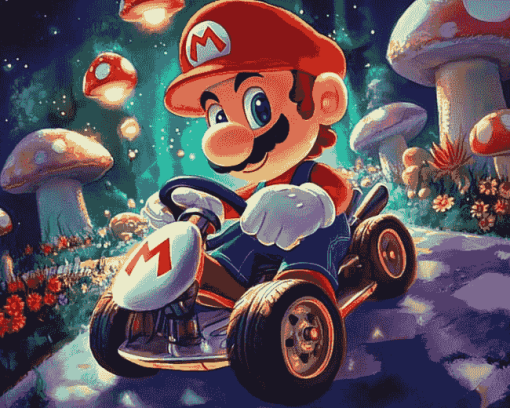 Super Mario Kart Fun Diamond Painting