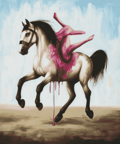 Surrealist Horse Art Diamond Painting