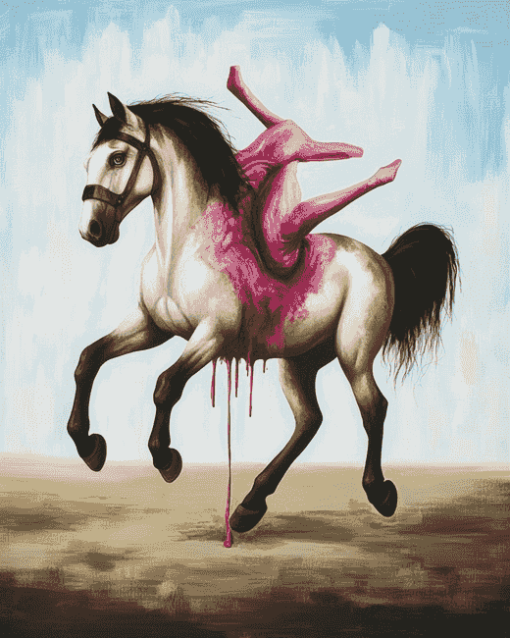 Surrealist Horse Art Diamond Painting