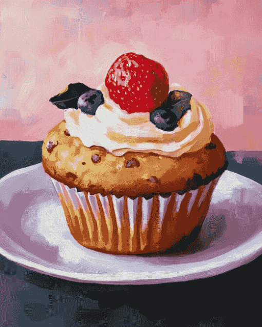 Sweet Muffin Dessert Diamond Painting