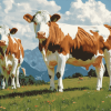 Swiss Simmental Calf Diamond Painting