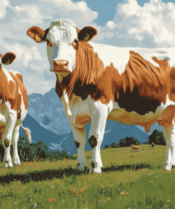 Swiss Simmental Calf Diamond Painting