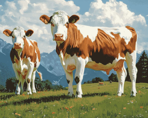 Swiss Simmental Calf Diamond Painting