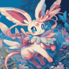 Sylveon Anime Art Diamond Painting